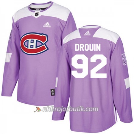 Män Ishockey Montreal Canadiens Tröja Jonathan Drouin 92 Adidas 2017-2018 Lila Fights Cancer Practice Authentic Män Ishockey Montreal Canadiens Tröja Jonathan Drouin 92 Adidas 2017-2018 Lila Fights Cancer Practice Authentic